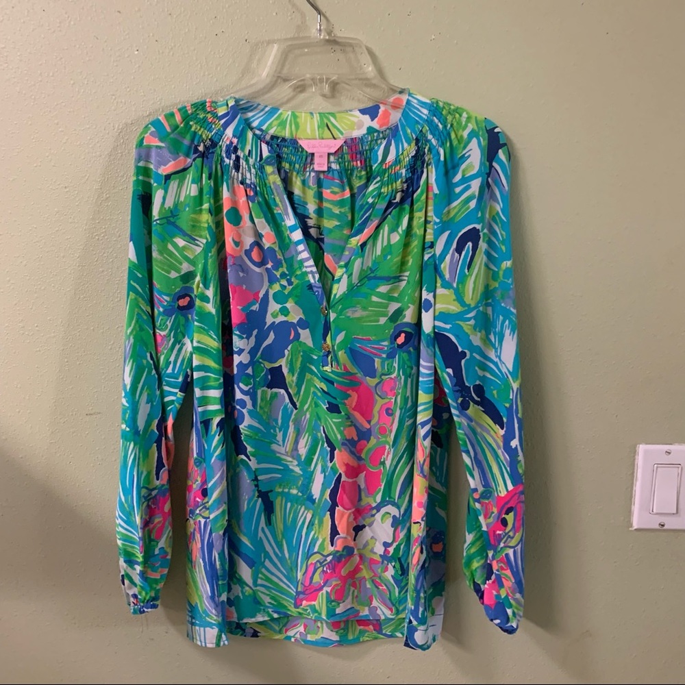 Lilly Pulitzer | Silk Colby blouse